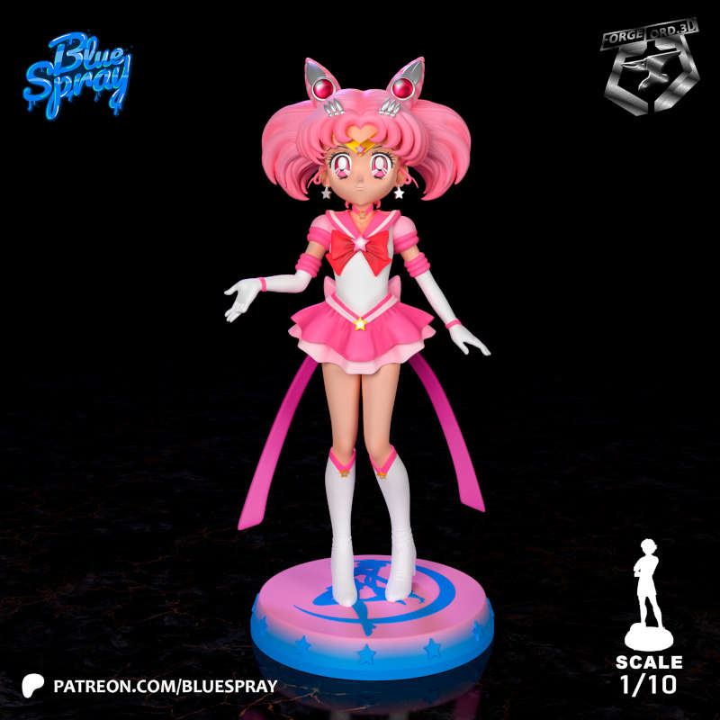 Chibiosa Sailor Moon Chibi-Blue-Spray--figurines-fantasy-tabletop-RPG-3D-miniatures