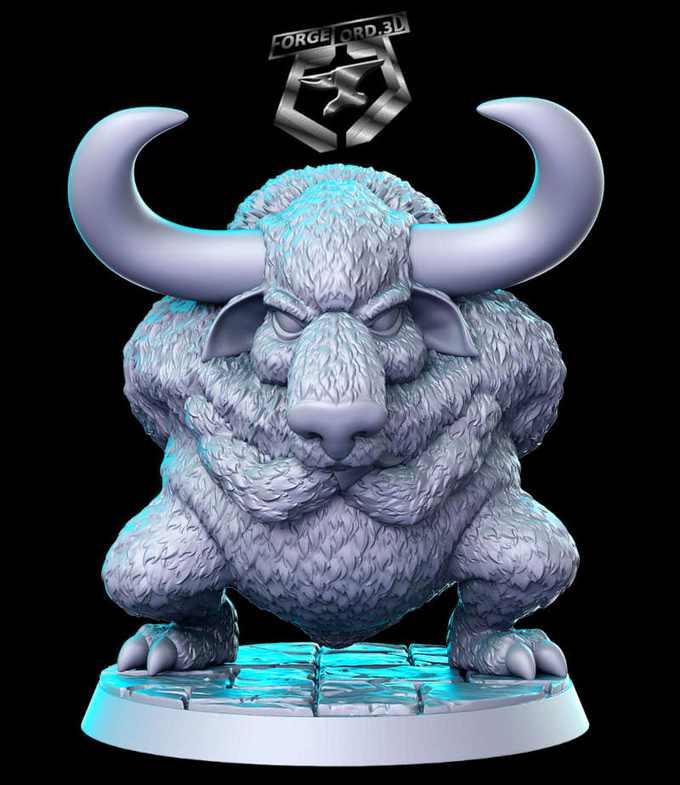 Damned Ram-RN-Estudio--figurines-fantasy-tabletop-RPG-3D-miniatures