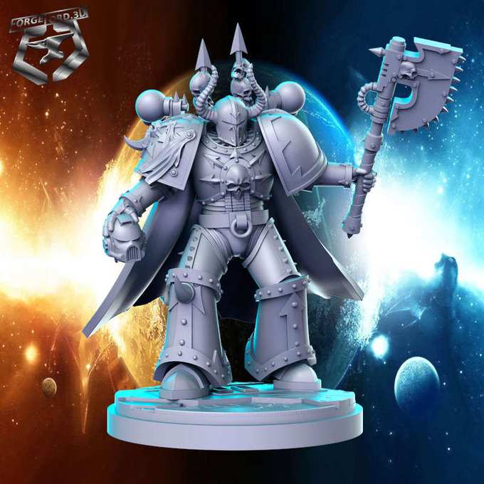 Lord of Chaos-statue-75mm-RN-Estudio-figurines-fantasy-tabletop-RPG-3D-miniatures