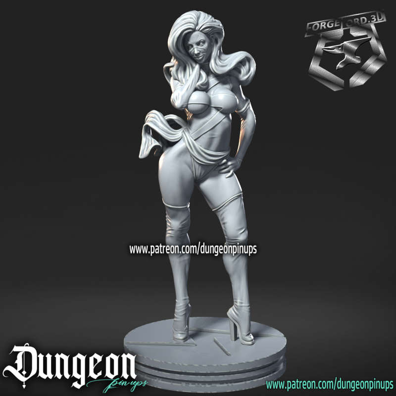 Ms Marvel-statue-75mm-RN-Estudio-figurines-fantasy-tabletop-RPG-3D-miniatures