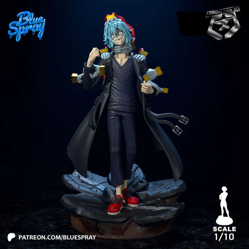 Tomura Shigaraki-Blue-Spray--figurines-fantasy-tabletop-RPG-3D-miniatures