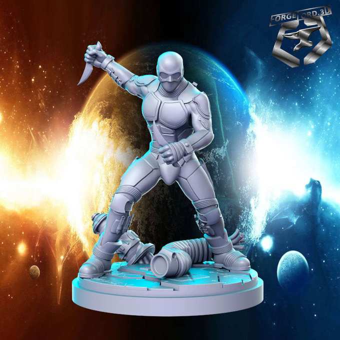 Black Noir-statue-75mm-RN-Estudio-figurines-fantasy-tabletop-RPG-3D-miniatures