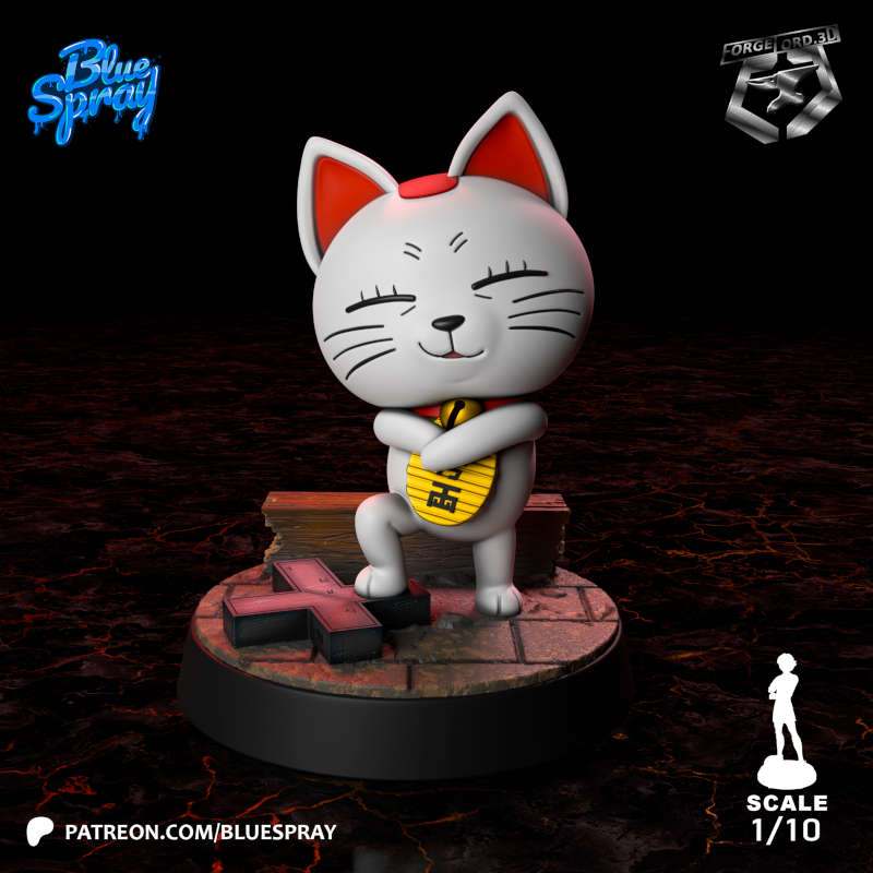 Turbo Granny-Blue-Spray--figurines-fantasy-tabletop-RPG-3D-miniatures