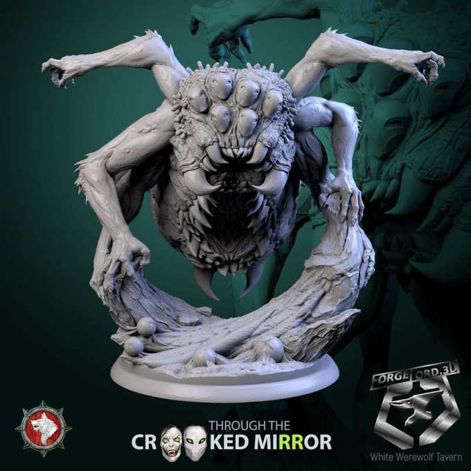 Weaver of Torment-32mm-figurines-fantasy-tabletop-RPG-3D-miniatures-white-werewolf-tavern