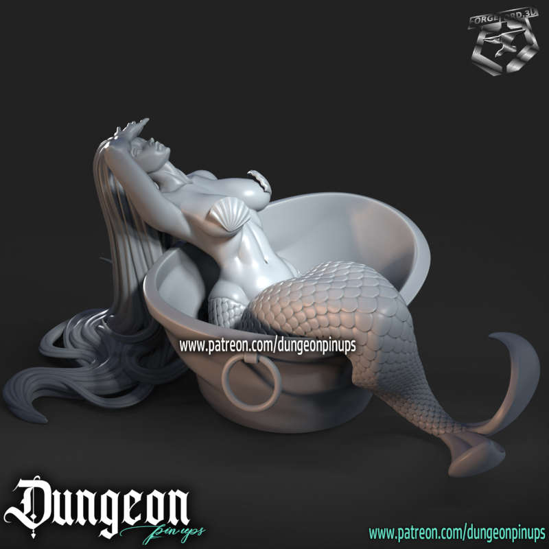 Siren rest-statue-75mm-RN-Estudio-figurines-fantasy-tabletop-RPG-3D-miniatures