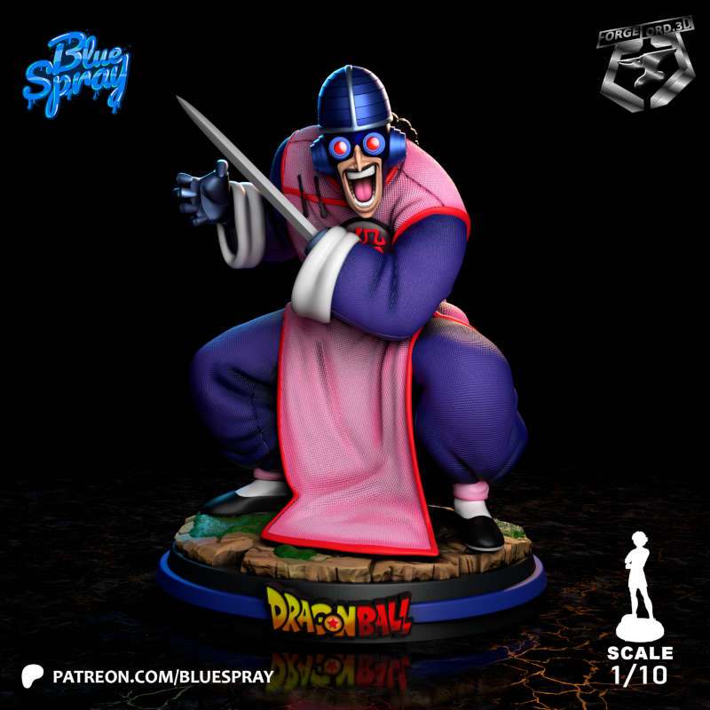 Tao Pai Pai v2-Blue -Spray--figurines-fantasy-tabletop-RPG-3D-miniatures