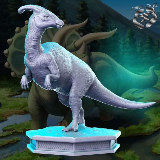 Parasaulophus-32mm-RN-Estudio-figurines-fantasy-tabletop-RPG-3D-miniatures