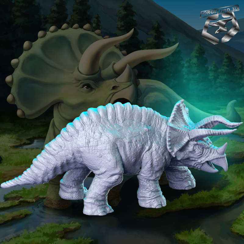 Triceratops-32mm-RN-Estudio-figurines-fantasy-tabletop-RPG-3D-miniatures