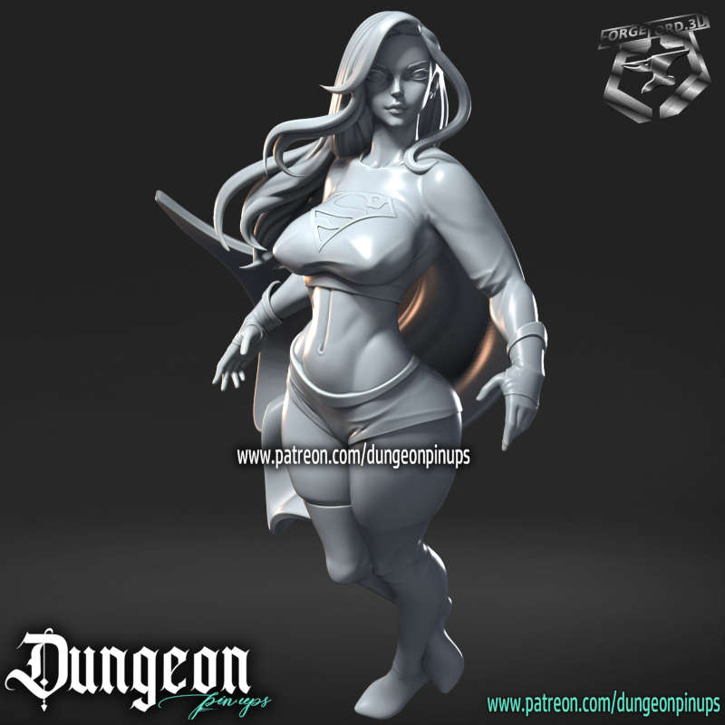 Superwoman-statue-75mm-RN-Estudio-figurines-fantasy-tabletop-RPG-3D-miniatures