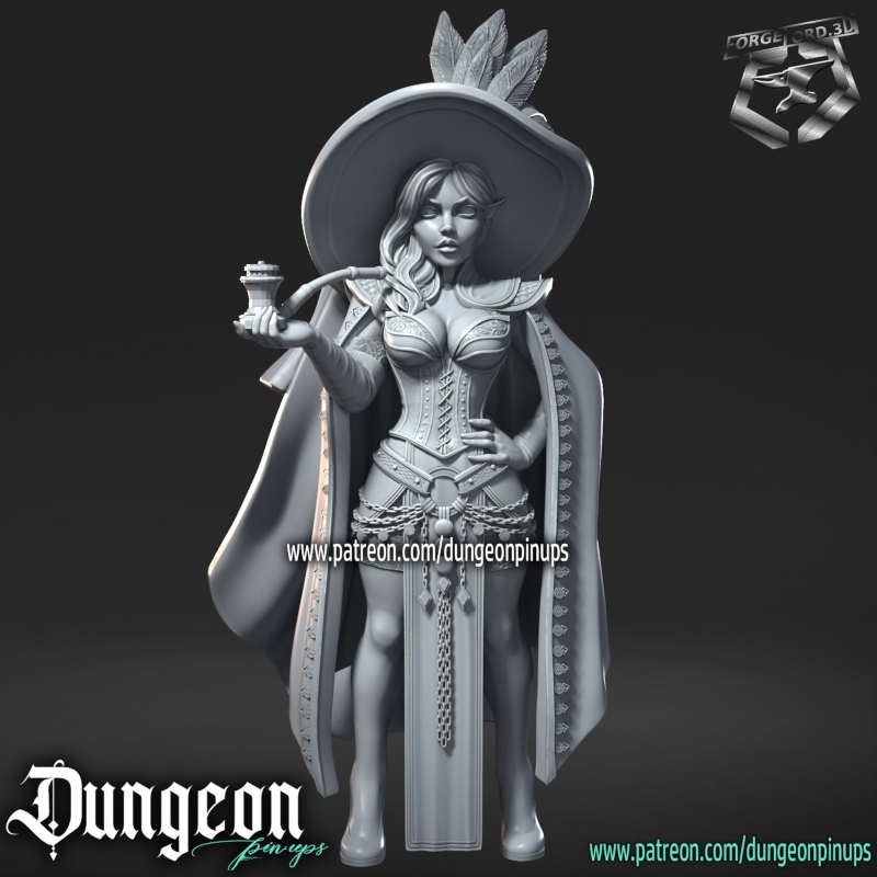 Witch-statue-75mm-RN-Estudio-figurines-fantasy-tabletop-RPG-3D-miniatures