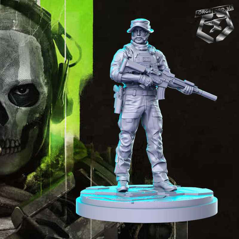 Captain Price-32mm-RN-Estudio-figurines-fantasy-tabletop-RPG-3D-miniatures