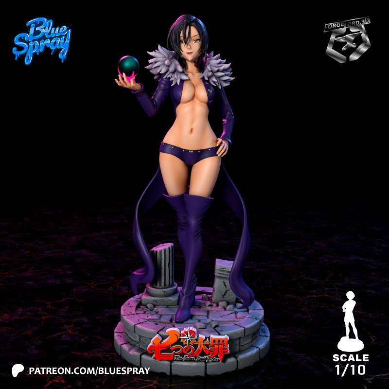 Merlin-Blue-Spray--figurines-fantasy-tabletop-RPG-3D-miniatures