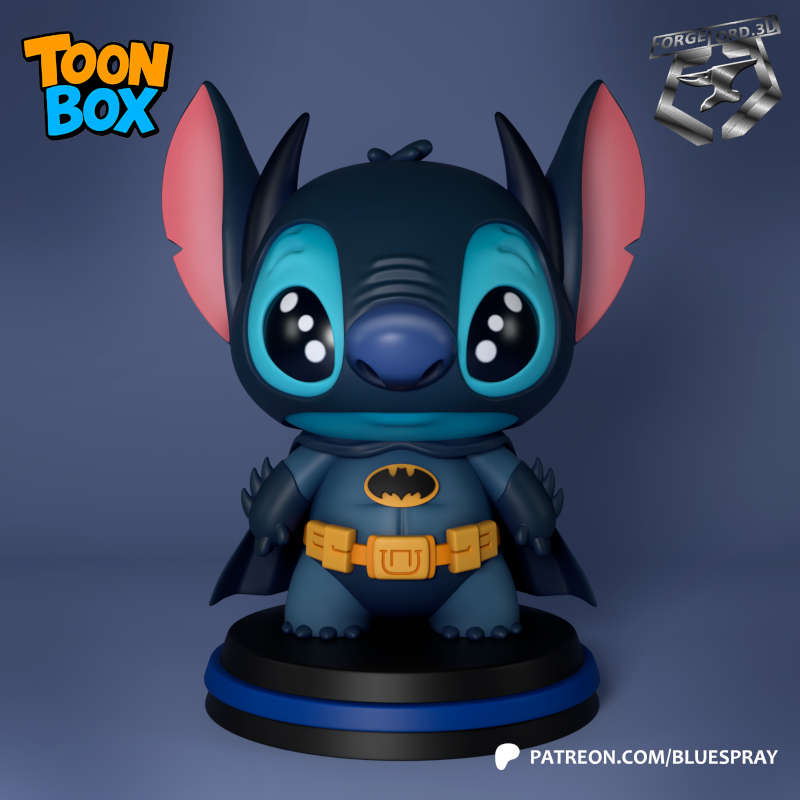 Batman Stitch-Blue-Spray--figurines-fantasy-tabletop-RPG-3D-miniatures