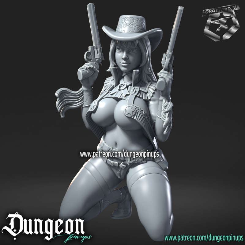 Alejandra Walker-statue-75mm-RN-Estudio-figurines-fantasy-tabletop-RPG-3D-miniatures