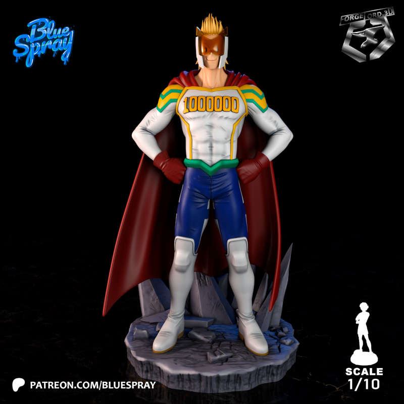 Mirio Togata-Blue-Spray--figurines-fantasy-tabletop-RPG-3D-miniatures