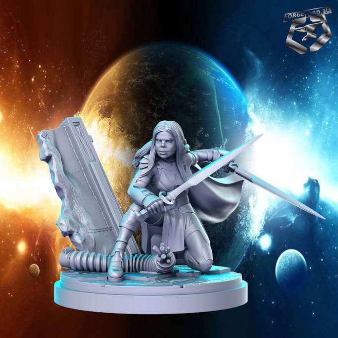 Valkyrie-statue-75mm-RN-Estudio-figurines-fantasy-tabletop-RPG-3D-miniatures