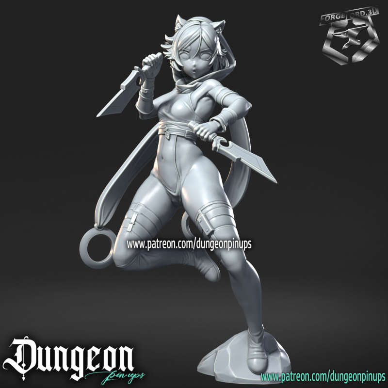 Nekosin-statue-75mm-RN-Estudio-figurines-fantasy-tabletop-RPG-3D-miniatures