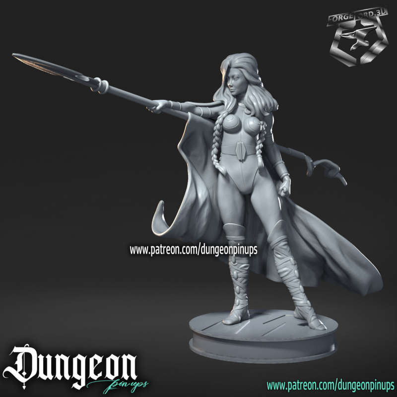 Valkirie-statue-75mm-RN-Estudio-figurines-fantasy-tabletop-RPG-3D-miniatures