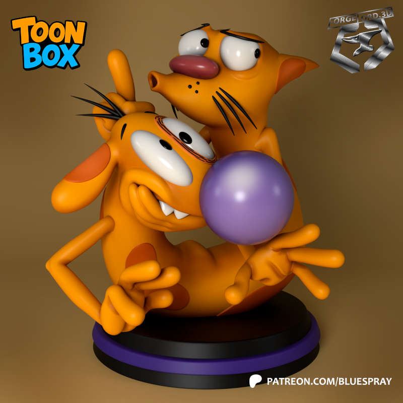 CatDog-Blue-Spray--figurines-fantasy-tabletop-RPG-3D-miniatures