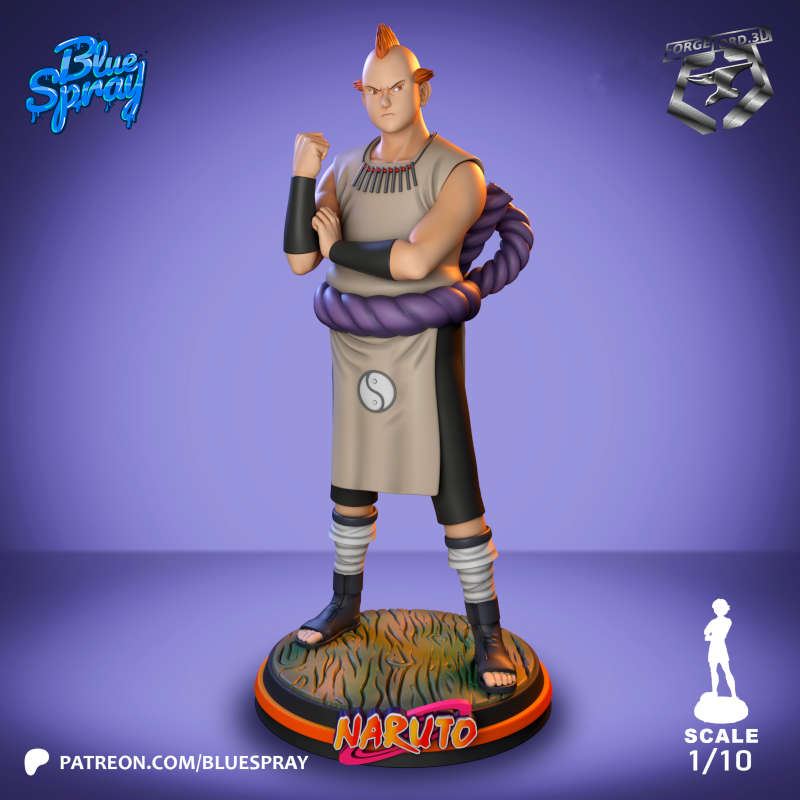 Jirobo-Blue-Spray--figurines-fantasy-tabletop-RPG-3D-miniatures