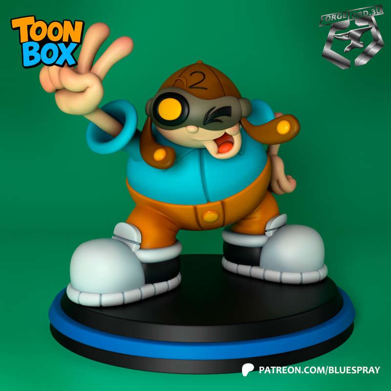 Numbuh 2-Blue-Spray--figurines-fantasy-tabletop-RPG-3D-miniatures