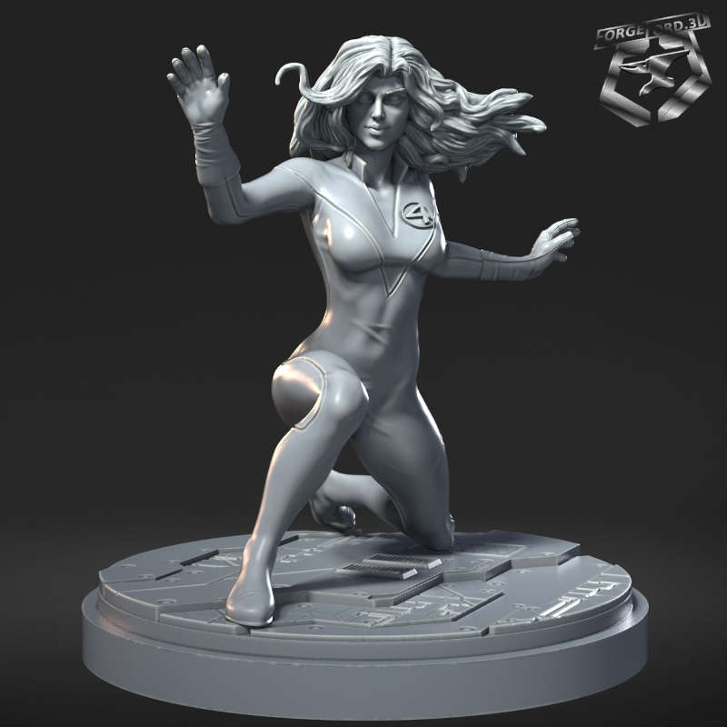 Invisible Woman-statue-75mm-RN-Estudio-figurines-fantasy-tabletop-RPG-3D-miniatures