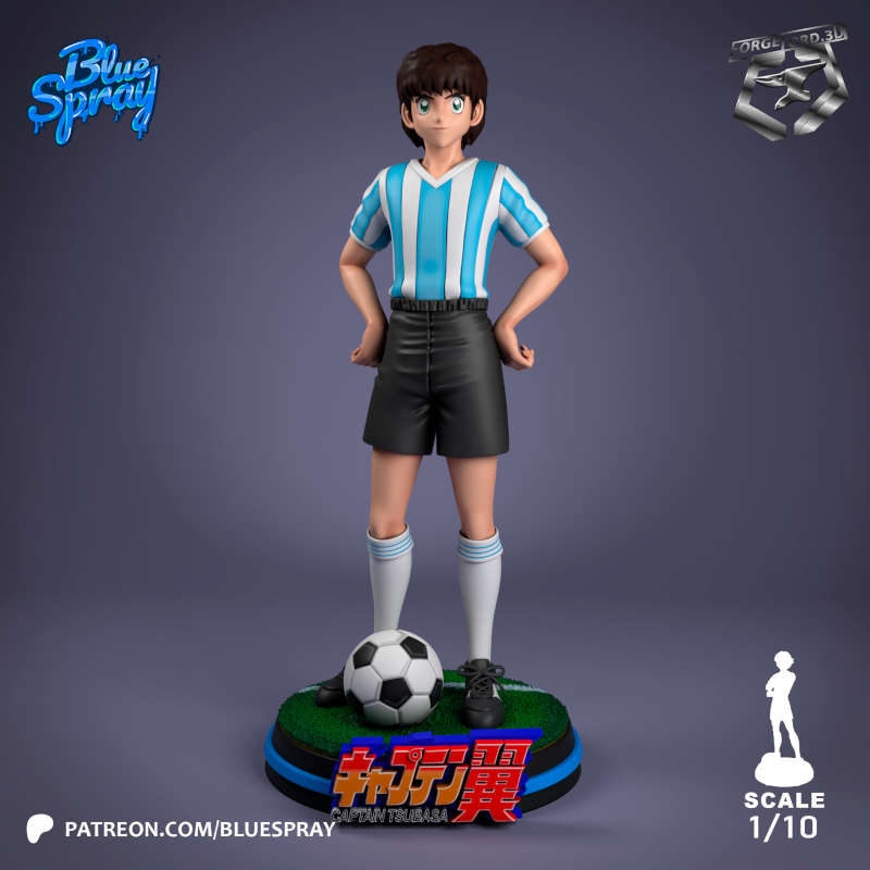 Juan Diazr-Blue-Spray--figurines-fantasy-tabletop-RPG-3D-miniatures