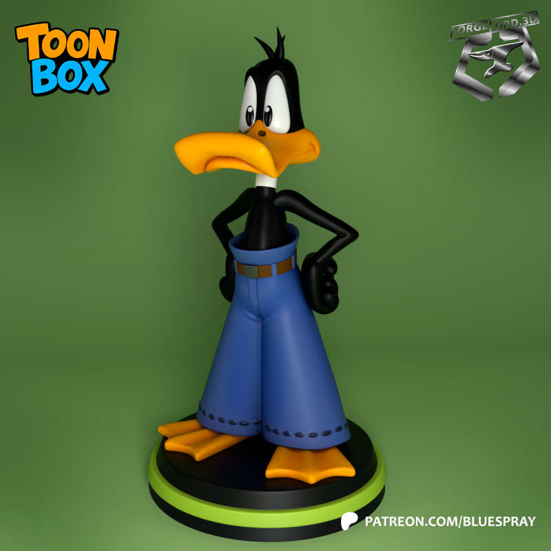 Daffy Duck Mall Pants-Blue-Spray--figurines-fantasy-tabletop-RPG-3D-miniatures