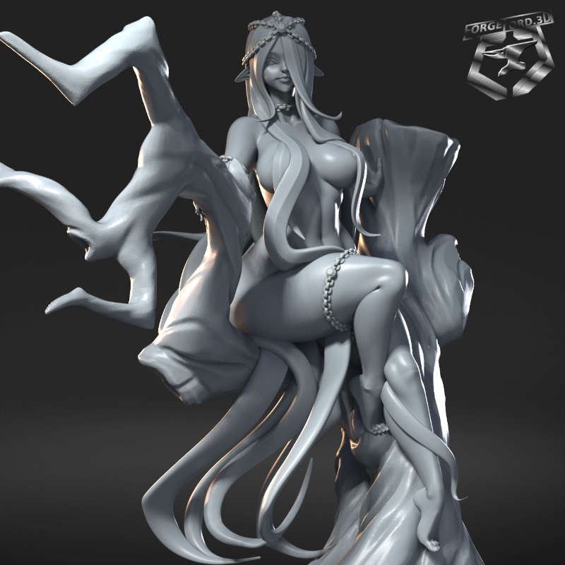 Selene Thornheart-statue-75mm-RN-Estudio-figurines-fantasy-tabletop-RPG-3D-miniatures
