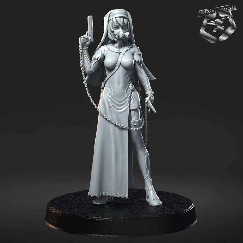 Sor Seraphine Noir-RN-Estudio--figurines-fantasy-tabletop-RPG-3D-miniatures