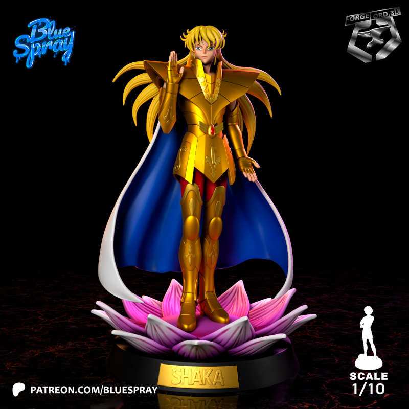 Virgo Shaka-Blue-Spray--figurines-fantasy-tabletop-RPG-3D-miniatures