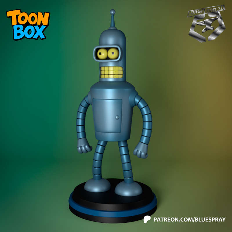 Bender-Blue -Spray--figurines-fantasy-tabletop-RPG-3D-miniatures