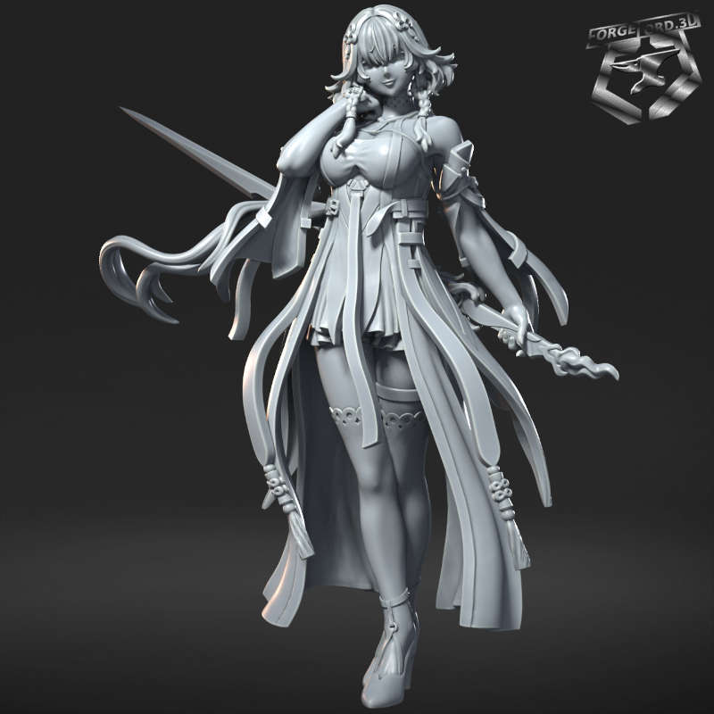 Changli-statue-75mm-RN-Estudio-figurines-fantasy-tabletop-RPG-3D-miniatures