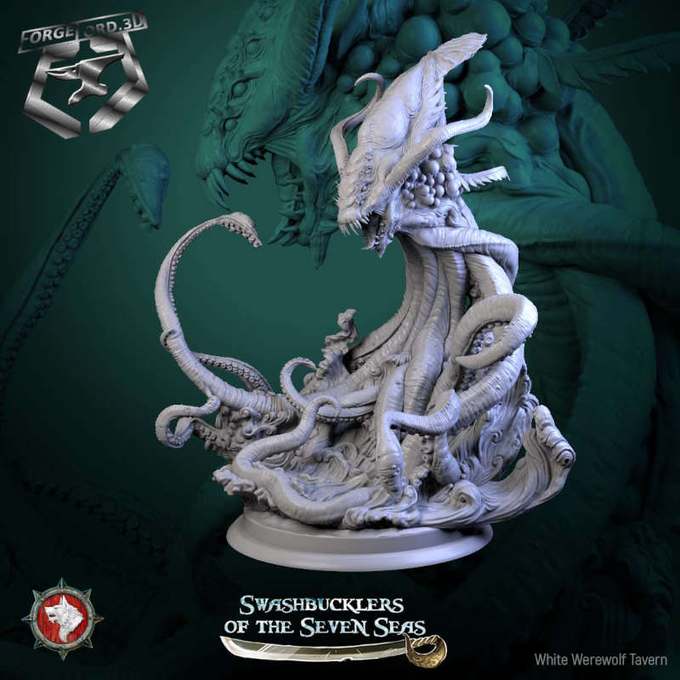 Kraken-32mm-figurines-fantasy-tabletop-RPG-3D-miniatures-white-werewolf-tavern