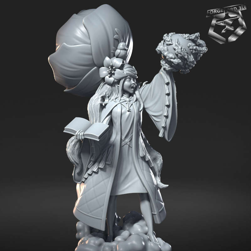Onion Girl-statue-75mm-RN-Estudio-figurines-fantasy-tabletop-RPG-3D-miniatures