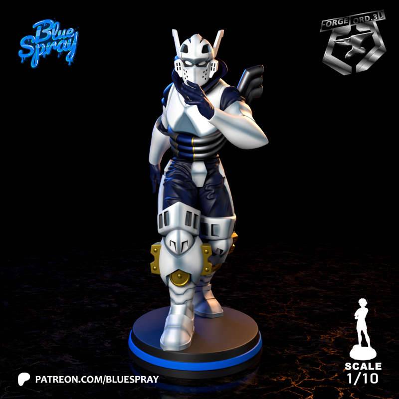 Tenya iida-Blue-Spray--figurines-fantasy-tabletop-RPG-3D-miniatures