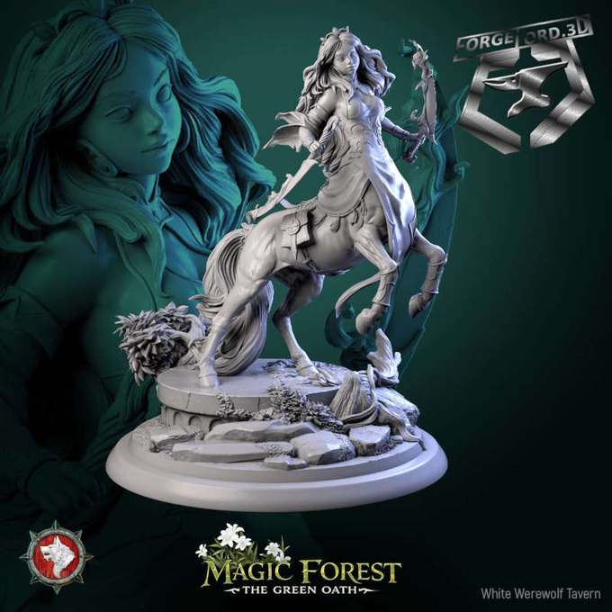 Mara Swifthoof-statue-75mm-figurines-fantasy-tabletop-RPG-3D-miniatures-white-werewolf-tavern