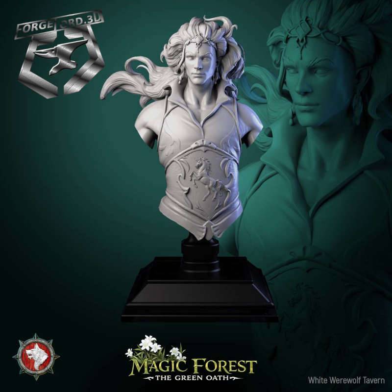 Torven Vinehoof-bust-75mm-figurines-fantasy-tabletop-RPG-3D-miniatures-white-werewolf-tavern