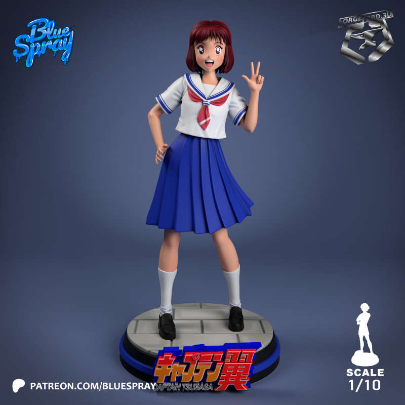 Sanae Nakazawa-Blue-Spray--figurines-fantasy-tabletop-RPG-3D-miniatures