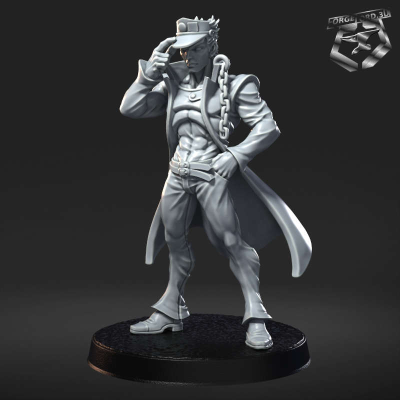 Jotaro-statue-75mm-RN-Estudio-figurines-fantasy-tabletop-RPG-3D-miniatures
