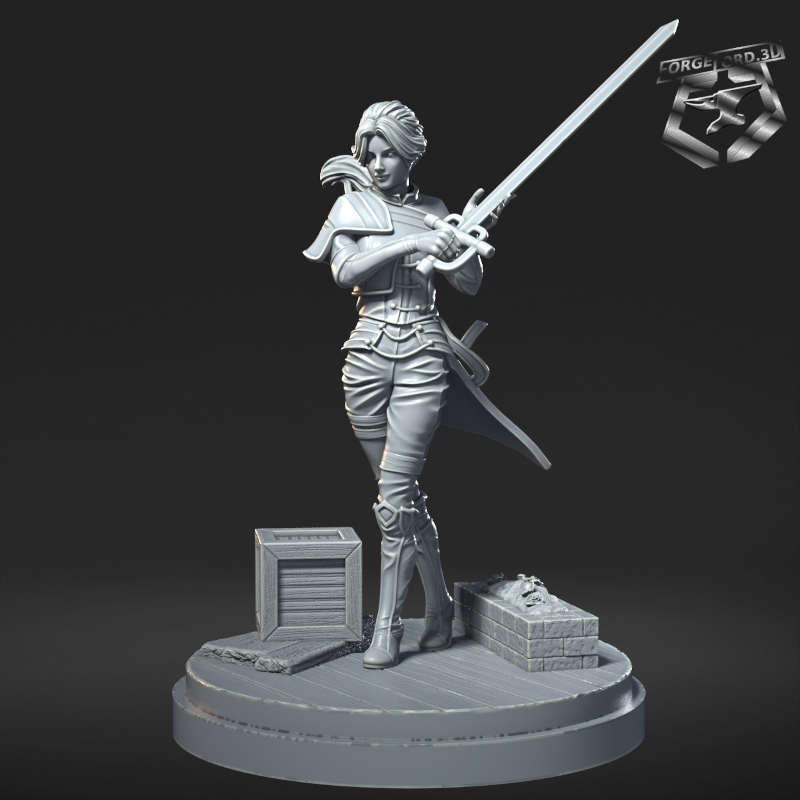 MAELLE-statue-75mm-RN-Estudio-figurines-fantasy-tabletop-RPG-3D-miniatures