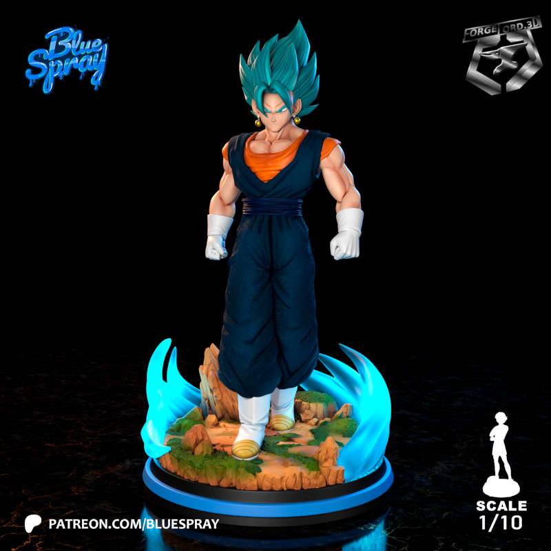 Vegito Blue-Blue-Spray--figurines-fantasy-tabletop-RPG-3D-miniatures