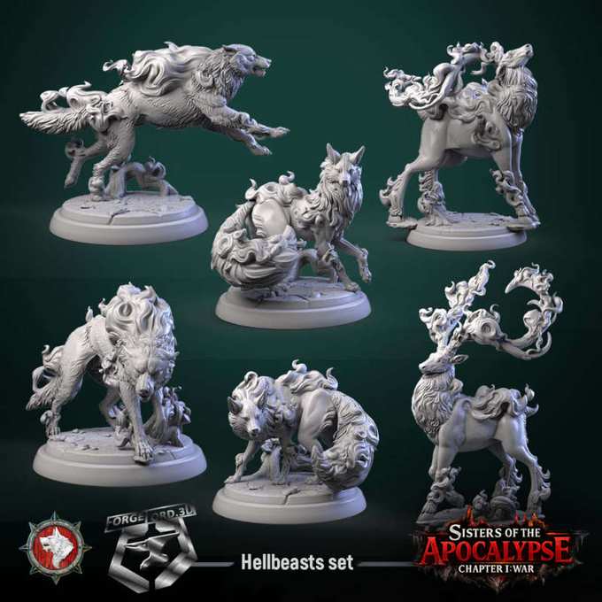 Hellbeasts-set-32mm-figurines-fantasy-tabletop-RPG-3D-miniatures-white-werewolf-tavern