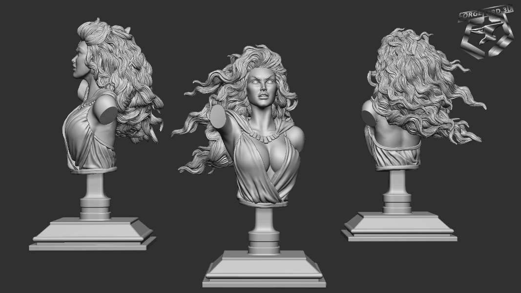 War-bust-75mm-figurines-fantasy-tabletop-RPG-3D-miniatures-white-werewolf-tavern