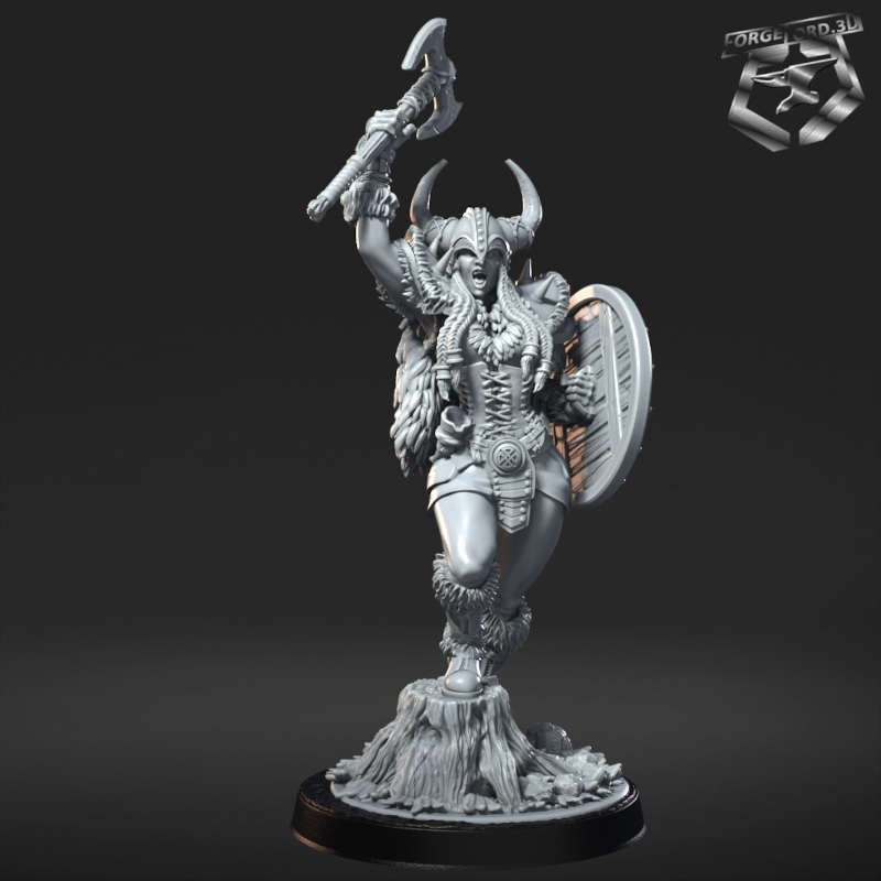 Astrid Stormblade-statue-75mm-RN-Estudio-figurines-fantasy-tabletop-RPG-3D-miniatures