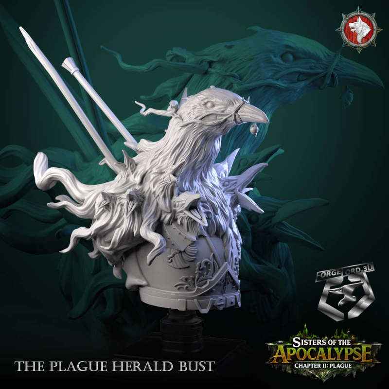 The_Plague_Herald-bust-75mm-figurines-fantasy-tabletop-RPG-3D-miniatures-white-werewolf-tavern