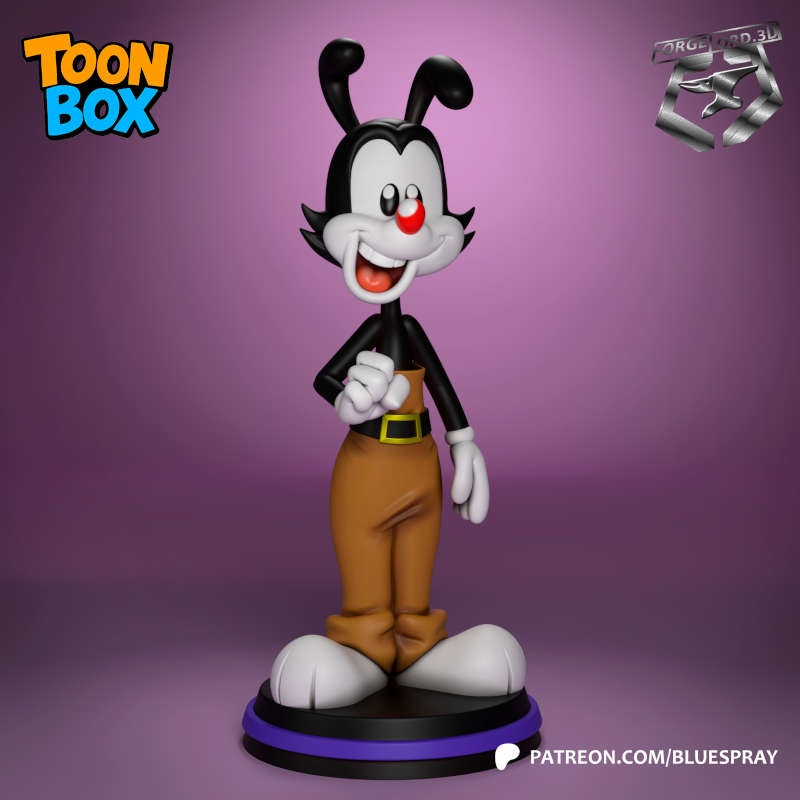 Yakko Warner-Blue-Spray--figurines-fantasy-tabletop-RPG-3D-miniatures