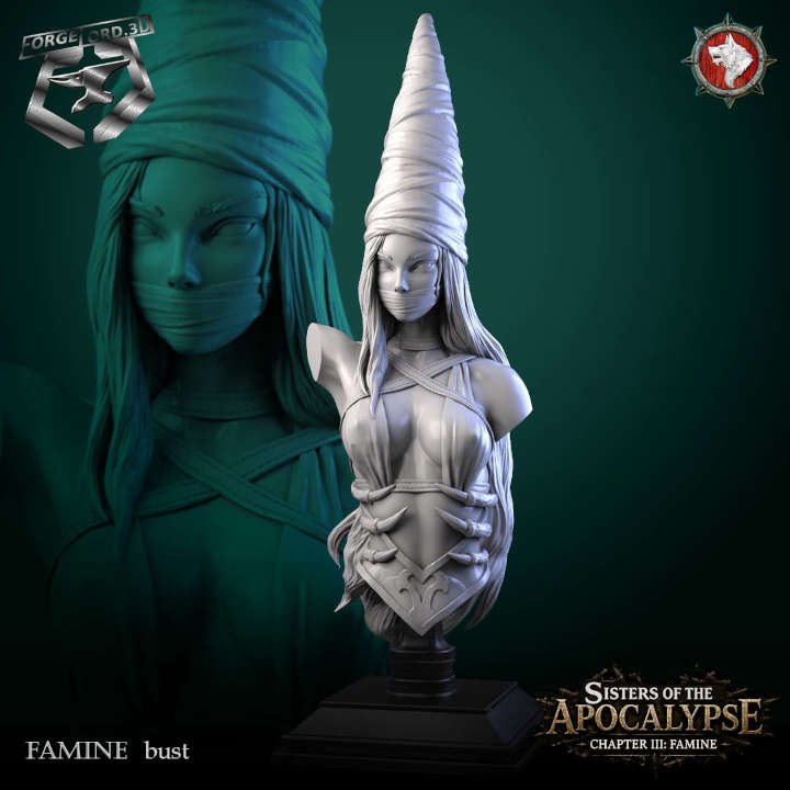 Famine-bust-75mm-figurines-fantasy-tabletop-RPG-3D-miniatures-white-werewolf-tavern
