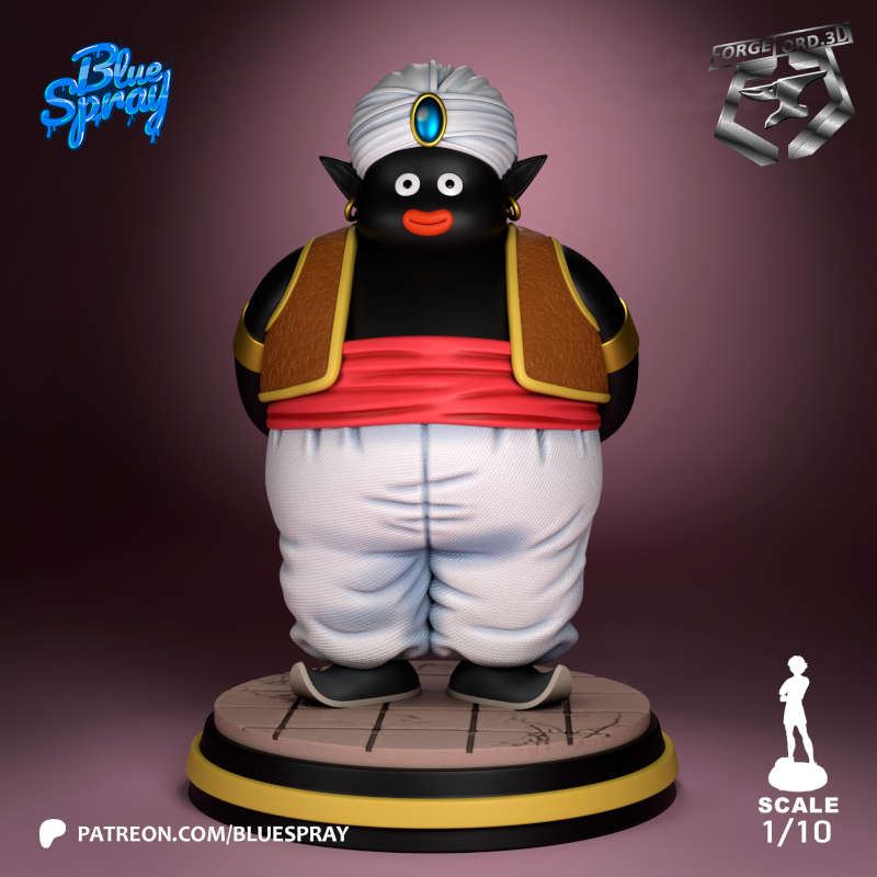Mr Popo-Blue-Spray--figurines-fantasy-tabletop-RPG-3D-miniatures