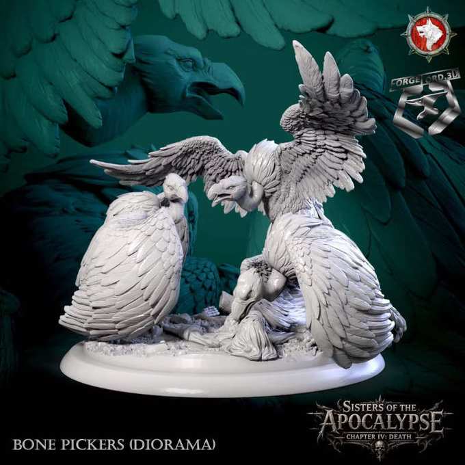 Bone pickers, statue 75mm